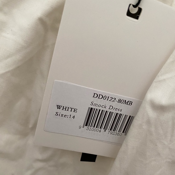 White Smock Dress. Size 14 - Picture 5 of 5